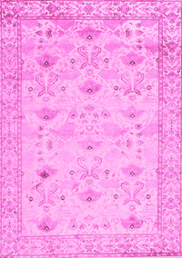 Abstract Pink Contemporary Rug, con2286pnk