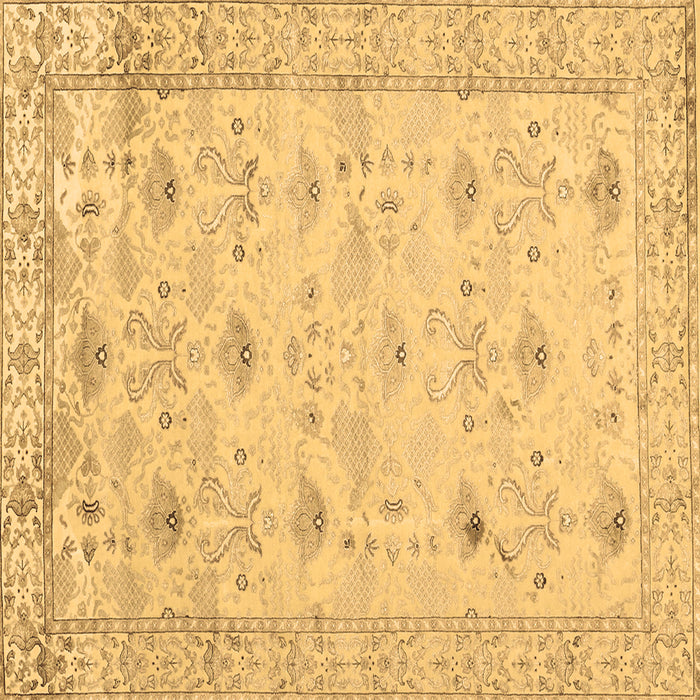 Square Machine Washable Abstract Brown Contemporary Rug, wshcon2286brn