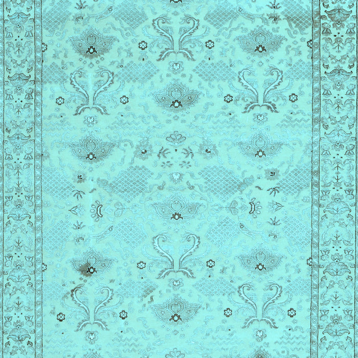 Abstract Light Blue Contemporary Rug, con2286lblu