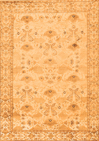 Abstract Orange Contemporary Rug, con2286org