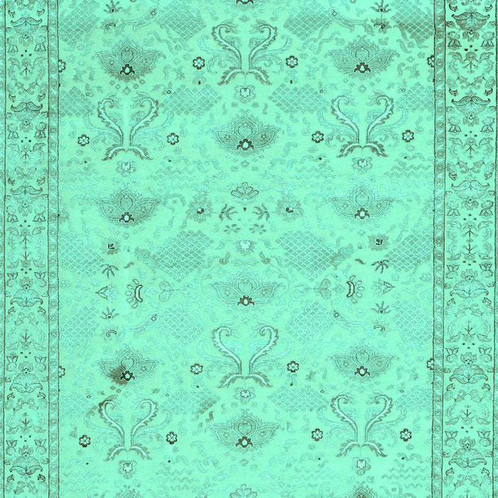 Machine Washable Abstract Turquoise Contemporary Area Rugs, wshcon2286turq