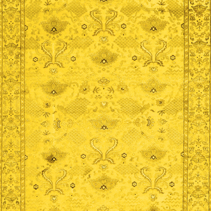 Machine Washable Abstract Yellow Contemporary Rug, wshcon2286yw