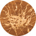 Machine Washable Abstract Orange Contemporary Area Rugs, wshcon2287org