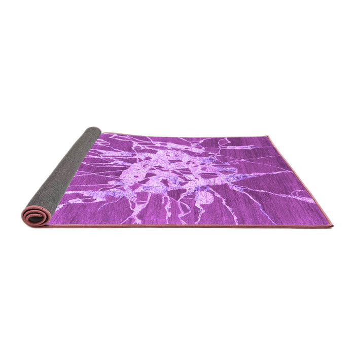 Sideview of Abstract Purple Contemporary Rug, con2287pur