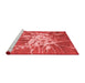 Contemporary Red Washable Rugs