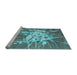 Sideview of Machine Washable Abstract Light Blue Contemporary Rug, wshcon2287lblu