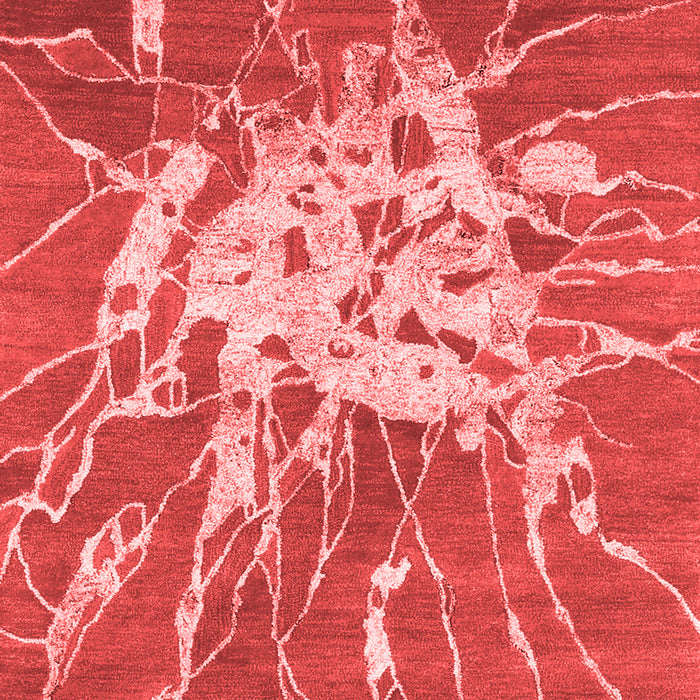Abstract Red Contemporary Area Rugs