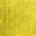 Square Machine Washable Abstract Yellow Contemporary Rug, wshcon2288yw