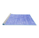 Sideview of Machine Washable Abstract Blue Contemporary Rug, wshcon2288blu