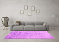 Machine Washable Abstract Pink Contemporary Rug, wshcon2288pnk