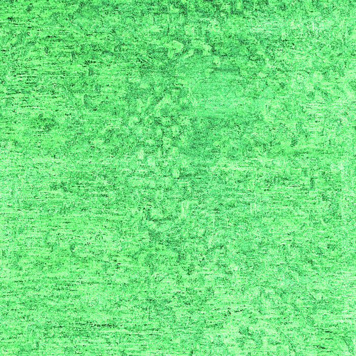 Serging Thickness of Machine Washable Abstract Green Contemporary Area Rugs, wshcon2288grn