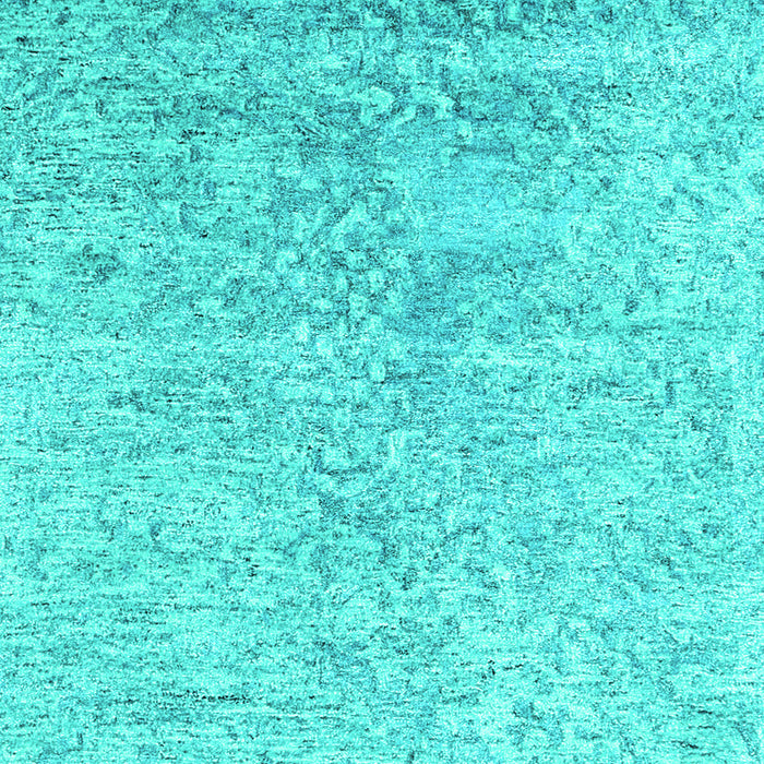Machine Washable Abstract Turquoise Contemporary Area Rugs, wshcon2288turq