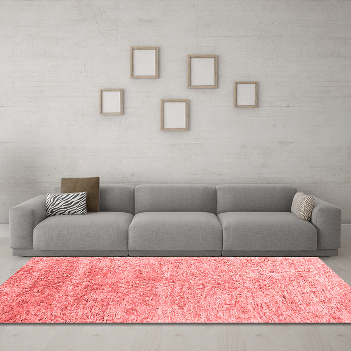 Contemporary Red Washable Rugs