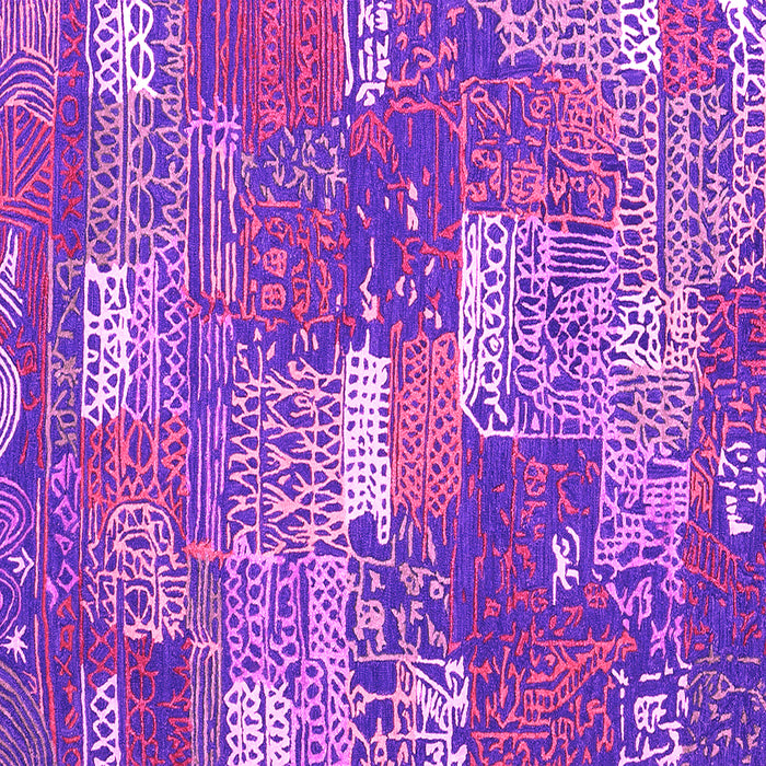 Square Patchwork Pink Transitional Rug, con2289pnk