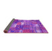 Sideview of Patchwork Pink Transitional Rug, con2289pnk