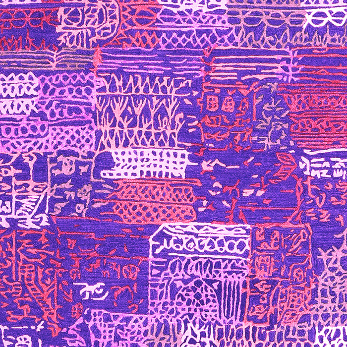 Patchwork Pink Transitional Rug, con2289pnk