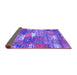 Sideview of Patchwork Purple Transitional Rug, con2289pur