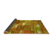 Sideview of Patchwork Yellow Transitional Rug, con2289yw