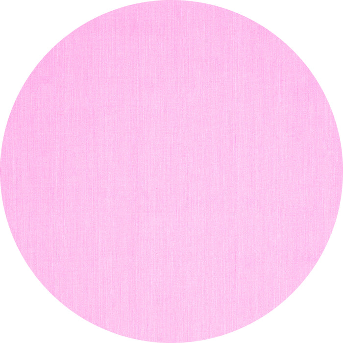 Round Abstract Pink Contemporary Rug, con228pnk