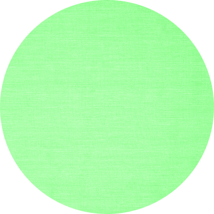 Round Abstract Emerald Green Contemporary Rug, con228emgrn