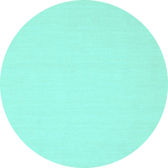 Round Abstract Light Blue Contemporary Rug, con228lblu
