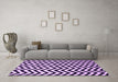 Machine Washable Abstract Purple Contemporary Area Rugs in a Living Room, wshcon2290pur