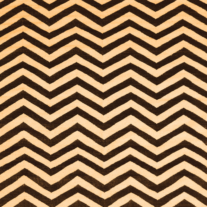 Serging Thickness of Abstract Orange Contemporary Rug, con2290org