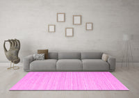 Machine Washable Abstract Pink Contemporary Rug, wshcon2291pnk
