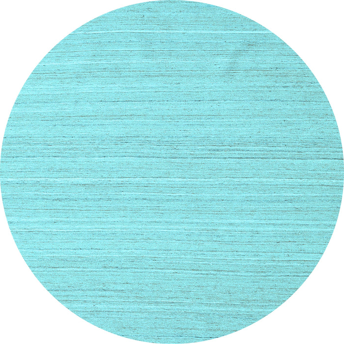 Round Machine Washable Abstract Light Blue Contemporary Rug, wshcon2291lblu
