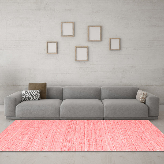 Contemporary Red Washable Rugs