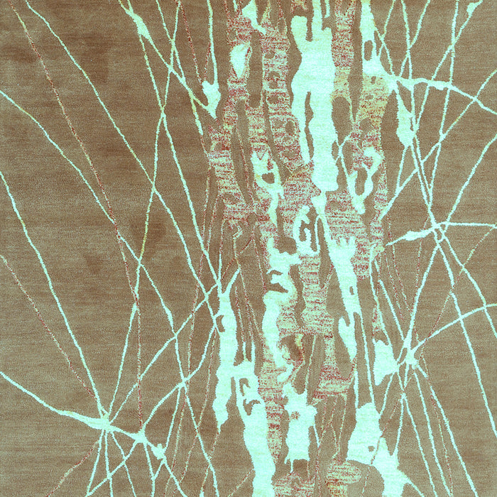 Machine Washable Abstract Light Blue Contemporary Rug, wshcon2292lblu