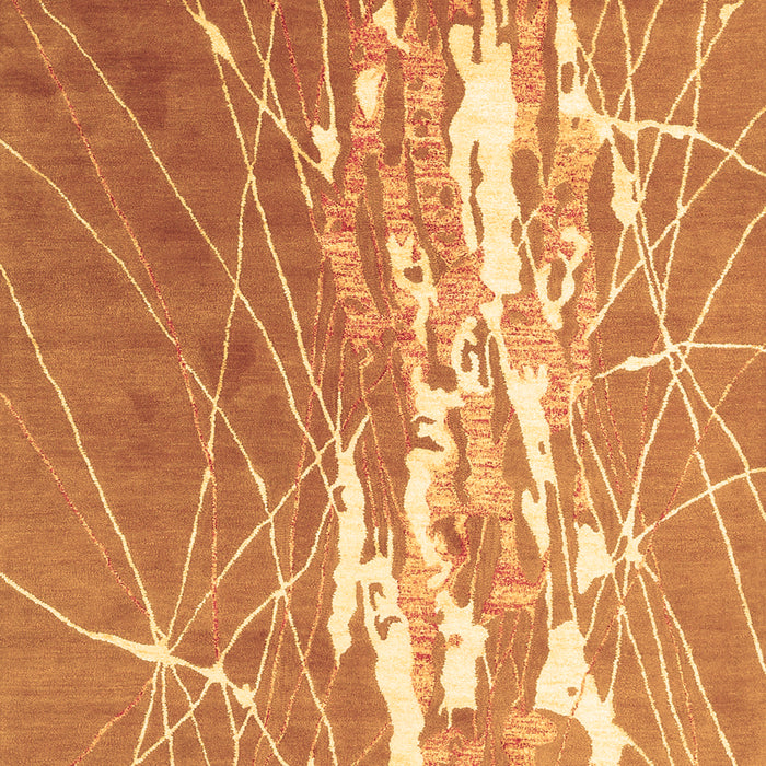 Abstract Brown Contemporary Rug, con2292brn