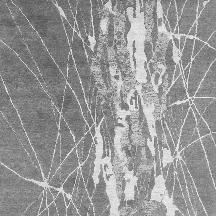 Abstract Gray Contemporary Rug, con2292gry