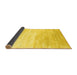 Sideview of Abstract Yellow Contemporary Rug, con2293yw