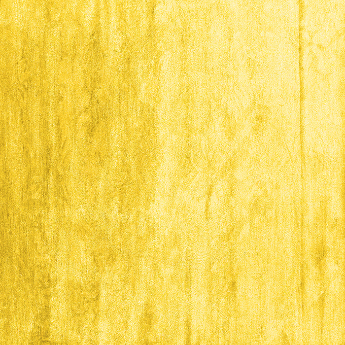 Square Abstract Yellow Contemporary Rug, con2293yw