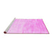 Sideview of Machine Washable Abstract Pink Contemporary Rug, wshcon2293pnk