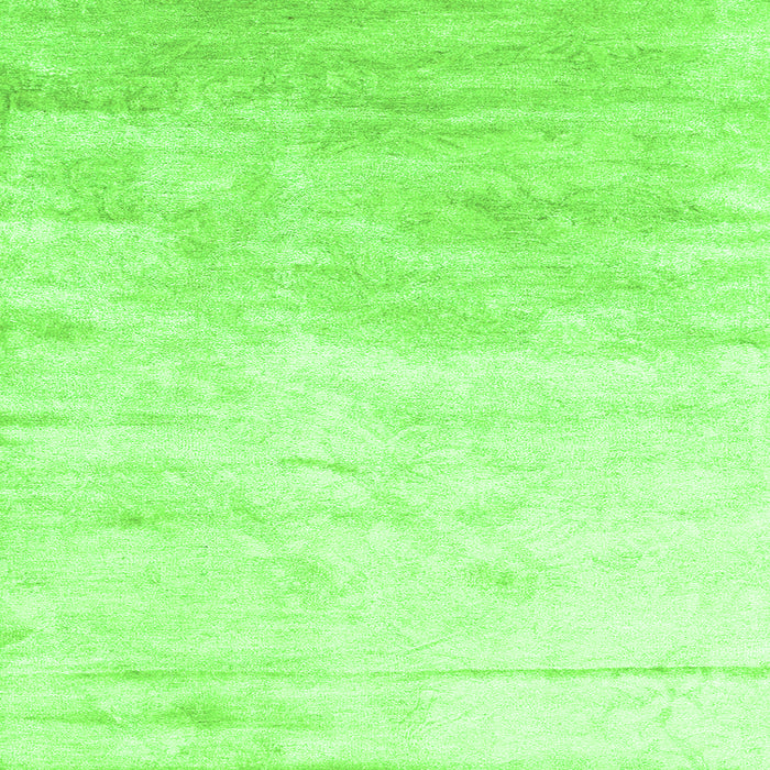 Serging Thickness of Abstract Green Contemporary Rug, con2293grn