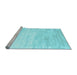 Sideview of Machine Washable Abstract Light Blue Contemporary Rug, wshcon2293lblu