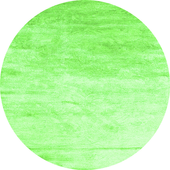 Square Abstract Green Contemporary Rug, con2293grn