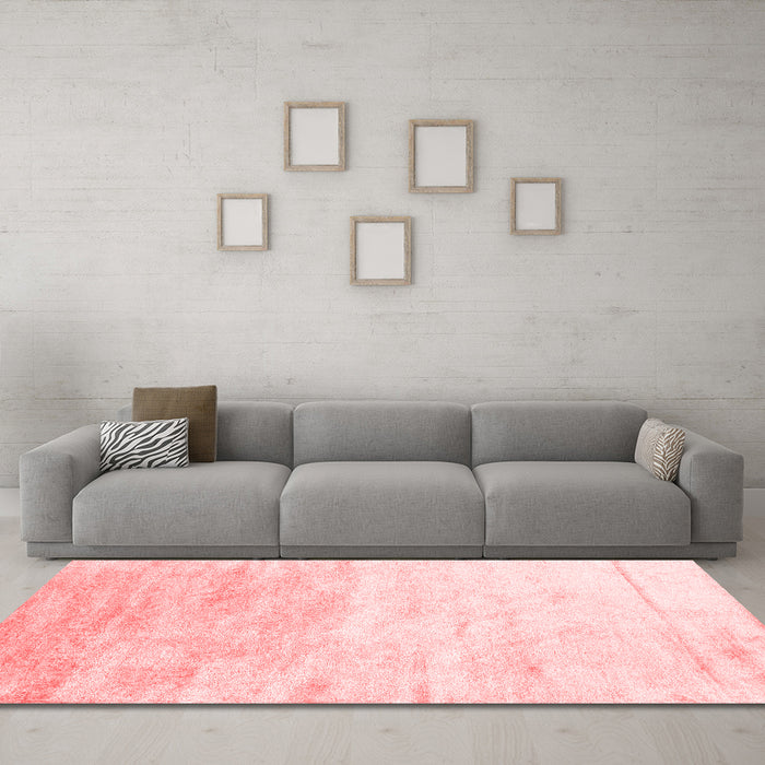 Contemporary Red Washable Rugs