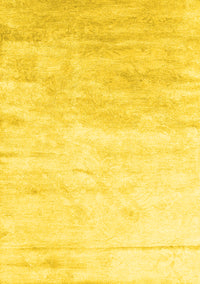 Abstract Yellow Contemporary Rug, con2293yw