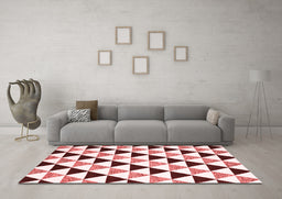 Contemporary Red Washable Rugs