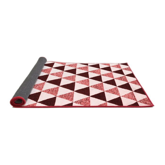Abstract Red Contemporary Area Rugs