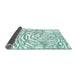 Sideview of Abstract Light Blue Contemporary Rug, con2295lblu