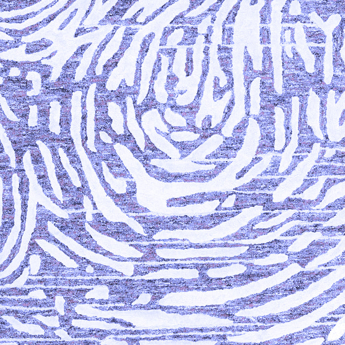 Abstract Blue Contemporary Rug, con2295blu