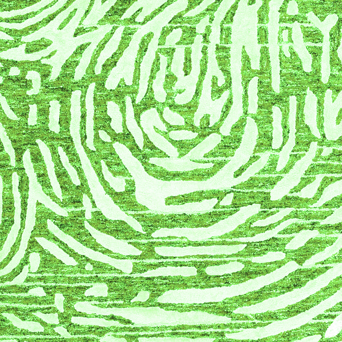 Abstract Green Contemporary Rug, con2295grn