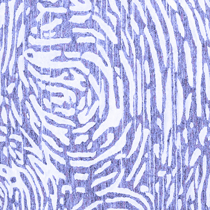 Square Abstract Blue Contemporary Rug, con2295blu