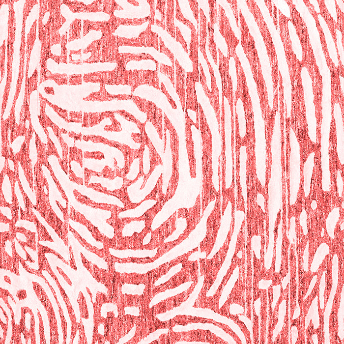 Machine Washable Abstract Red Contemporary Rug, wshcon2295red