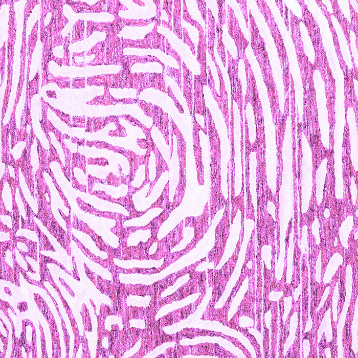 Square Abstract Purple Contemporary Rug, con2295pur