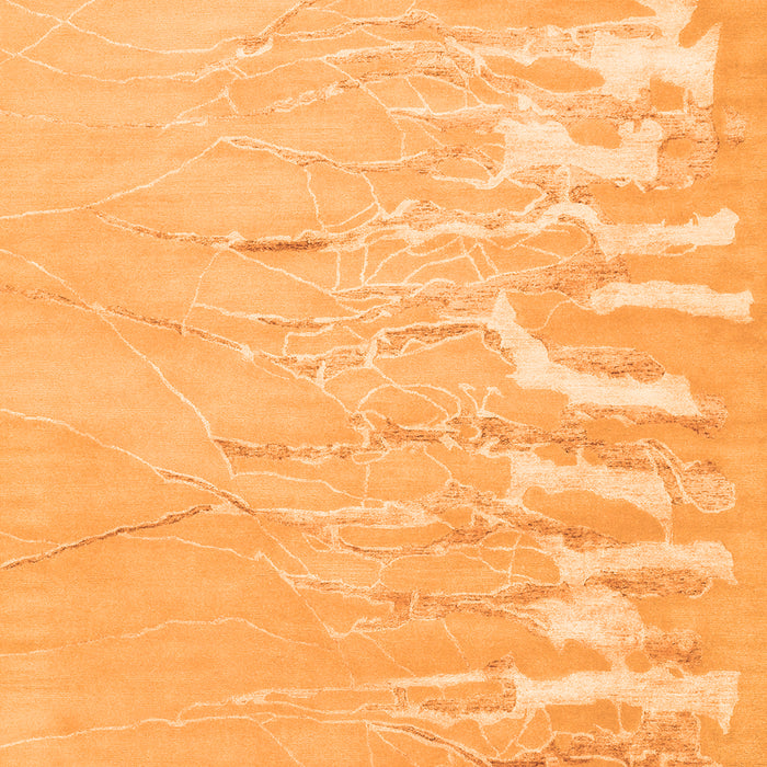 Serging Thickness of Machine Washable Abstract Orange Contemporary Area Rugs, wshcon2296org